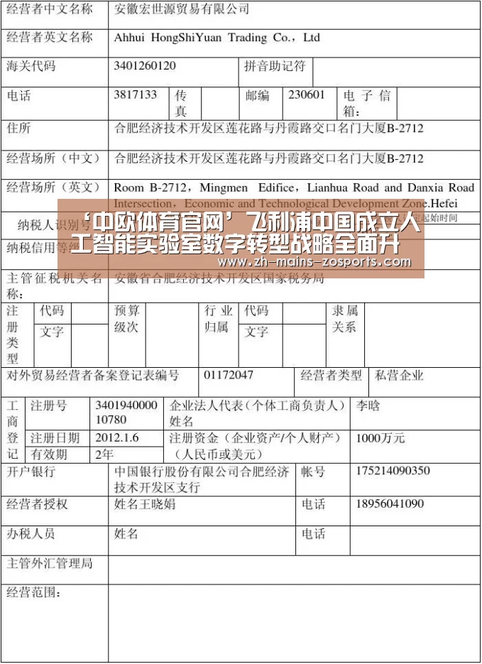 ‘中欧体育官网’飞利浦中国成立人工智能实验室数字转型战略全面升级(图1) 中欧体育官网